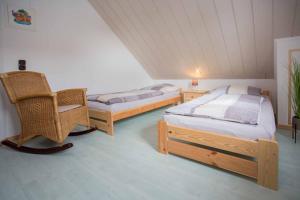 Katil atau katil-katil dalam bilik di Ferienwohnung Winterberg-Blick