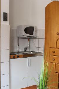 Dapur atau dapur kecil di Apartment Zum Anker