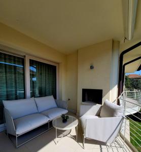 A seating area at Casa della Regina