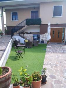 A garden outside Villa Rita