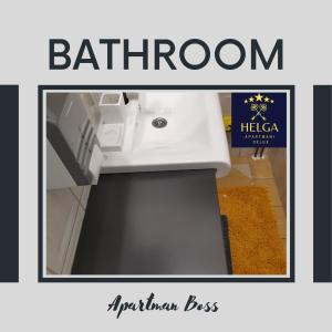 Kopalnica v nastanitvi HELGA apartmani BOSS i PRESIDENT