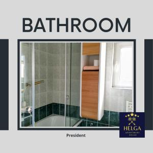 Kopalnica v nastanitvi HELGA apartmani BOSS i PRESIDENT