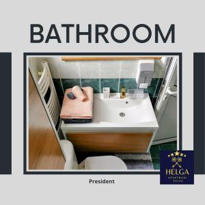 Kopalnica v nastanitvi HELGA apartmani BOSS i PRESIDENT