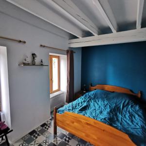 Postel nebo postele na pokoji v ubytování Auberge du Précontent