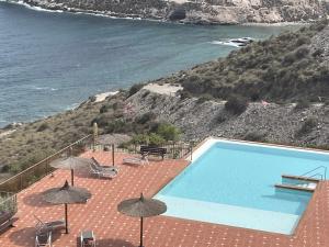 Bazén v ubytování Vista Fraile- Atico en la Costa Cálida nebo v jeho okolí