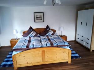 Postel nebo postele na pokoji v ubytování Ferienwohnung Gärtner
