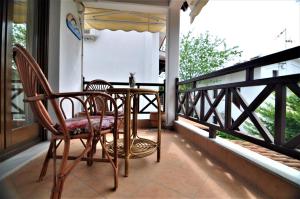 A balcony or terrace at Zennova #23 Nikiti Family Green Nest