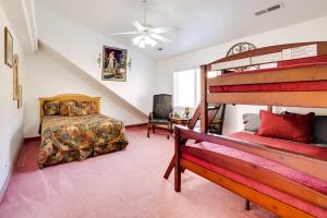 a bedroom with a bunk bed and a bunk bedvelt at Spacious Hildale House with Large Deck! in Hildale +35 photos