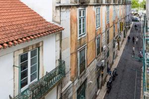 リスボンにあるOla Lisbon - Bairro Alto Iの建物のある街並み