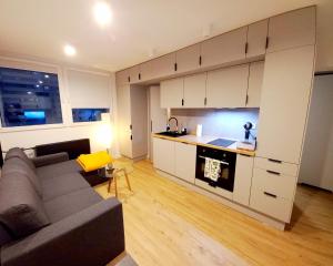 Kuchyňa alebo kuchynka v ubytovaní NeoApartments Lotnicza