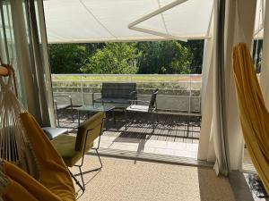 Balkon lub taras w obiekcie Une pause…au soleil Classé 4 étoiles 108 m2 à 3min à pieds de la plage