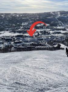 Geilo sentrum for 4 personer v zimě