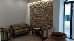 Uma área de estar em Quinta do Oratório Agroturismo