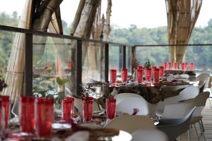 Restaurace v ubytování Bethel Lozana Guatape