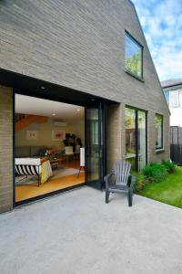 Bygningen som feriehuset ligger i