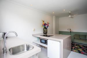 Eldhús eða eldhúskrókur á Boutique Hotel & apartments JT Curaçao