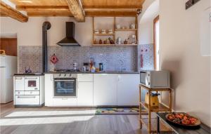 Kuchyň nebo kuchyňský kout v ubytování Beautiful Home In Volegno With Kitchen