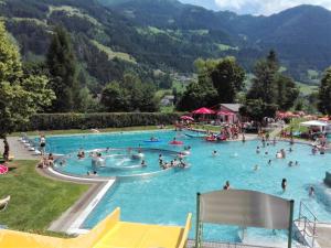 a group of people in a swimming pool at monas home mayrhofen in Mayrhofen