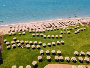 an aerial view of a park next to the beach at Rixos Park Belek - The Land Of Legends Access in Belek