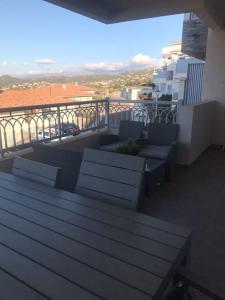Ban công/sân hiên tại Appart avec terrasse vue sur mer exceptionnelle