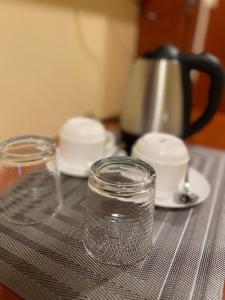 Kaffi- og teaðstaða á Rufana Suites