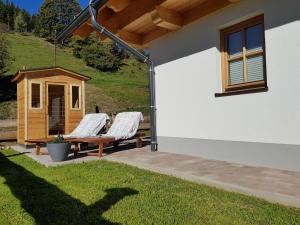 Zahrada ubytování Premiumalmhütte Wiedhupf