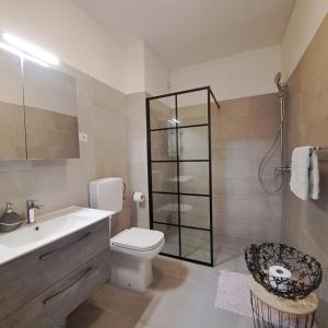 Koupelna v ubytování Villa Rita