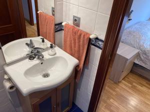 Koupelna v ubytování Acogedor piso en Gijón