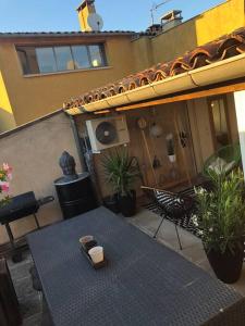 Balkón alebo terasa v ubytovaní Appartement duplex toit terrasse