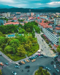 En generel udsigt til bjerge eller udsigt til bjerge taget fra lejligheden