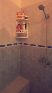 a bathroom with a shower and a sink and a toilet at Bel appartement ,uniquement pour les familles in Meknès