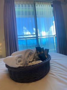 Кровать или кровати в номере Fun B&B