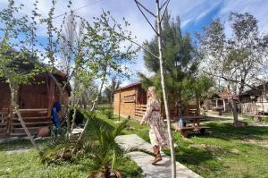 حديقة خارج Tiny houses Genacvale