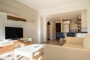 Телевизор и/или развлекательный центр в Hotel Bahía de Vigo
