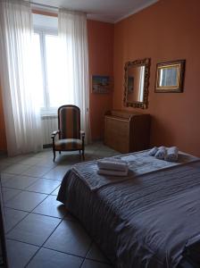 Posteľ alebo postele v izbe v ubytovaní Appartamento con incantevole vista mare