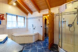 Koupelna v ubytování Ferienwohnung Edelweiß mit Bergbahn unlimited + 15 fotografií