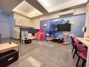 We Smile B&B tesisinde bir oturma alanı