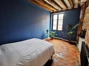 Posteľ alebo postele v izbe v ubytovaní Ancien hôtel particulier avec patio