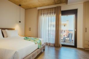 Postel nebo postele na pokoji v ubytování Anemmaro Villa 1 in Crete