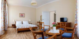 TV a/nebo společenská místnost v ubytování Hotel Orion