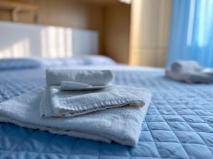 Postel nebo postele na pokoji v ubytování Affittacamere I Gigli di Mare