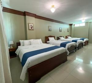 Postel nebo postele na pokoji v ubytování Apart Hotel Hamilton