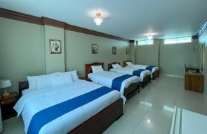 Postel nebo postele na pokoji v ubytování Apart Hotel Hamilton