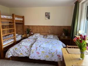 Postel nebo postele na pokoji v ubytování Penzion Petra