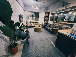 Posezení v ubytování 拉開門輕旅 Le Passage Hostel