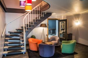 Zona de estar de Mandarina Hotel Luxembourg Strassen