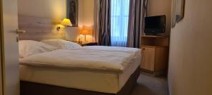 Postel nebo postele na pokoji v ubytování Hotel Garni "Am Ellinger Tor"