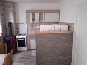 Kuchyň nebo kuchyňský kout v ubytování Apartman NIKOLIJA 2