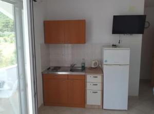 Kuchyň nebo kuchyňský kout v ubytování Studio apartmani Ante