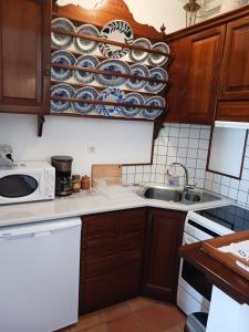 Kuchyň nebo kuchyňský kout v ubytování Evelinas Apartement